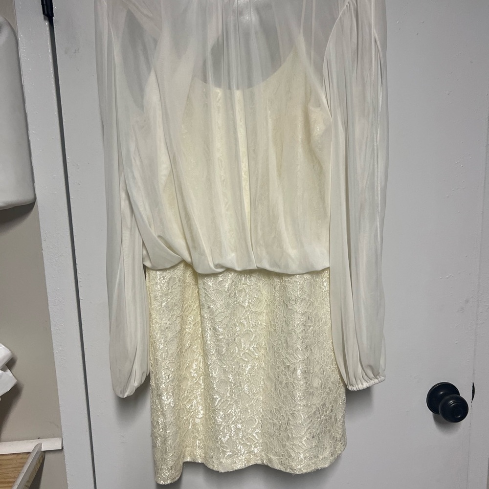 Xscape Cream Elegance Dress